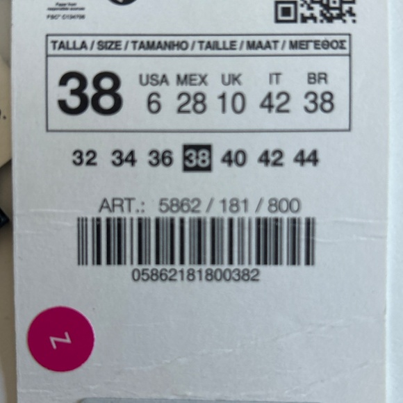 Zara High Waisted Jeans Regular Straight Boot Ankle Grey Black full 27 4 wide - Picture 6 of 6